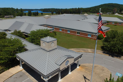 JDH Company is Proud to have installed the entire Metal Roof for Lafeyette High School in Lafeyette, Georgia.